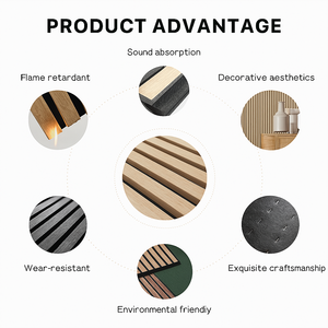 Dễ dàng lắp đặt bảng hấp thụ âm thanh bằng gỗ | Thích hợp cho việc sử dụng tường phòng khách với bảng phủ tường - Product Image 3