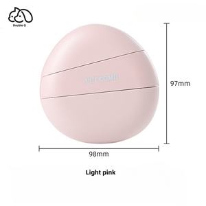 Venta caliente respetuoso con el medio ambiente 3 en 1 forma de concha de adoquines portátil peine para mascotas y cepillo de masaje de aseo con dientes de aguja - Product Image 6