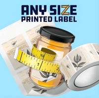 Autocollant adhésif en vinyle résistant à l'huile avec logo personnalisé pour gloss à lèvres