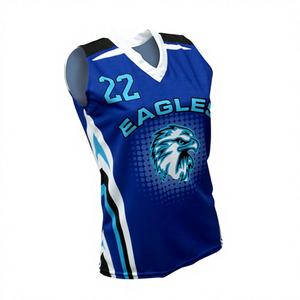 Uniforme de Baloncesto Personalizado de Alta Calidad, Transpirable, de Manga Corta y con Estampado - Product Image 1