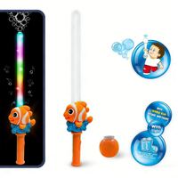 Juguete de Burbujas Eléctrico de Plástico con Forma de Pez para Niños, Venta al por Mayor, Regalo para Fiestas