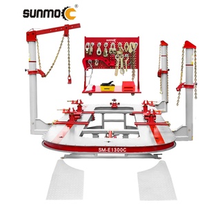Machine de redressage de châssis Sunmo AUTO BODY SHOP 2 tours ou 3 supports 360 degrés avec pinces offertes, chariot à outils SM-E1300, équipement d'atelier automobile - Product Image 1