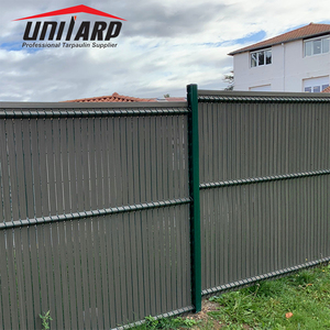 <span class=keywords><strong>Bois</strong></span> clair RAL 7016 3D PVC <span class=keywords><strong>rigide</strong></span>, lamelles d'intimité pour clôture à maillons de chaîne de 50mm - Product Image 5