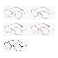 Gafas de Titanio de Alta Calidad y Ligeras con un Elegante Estilo Ejecutivo para Hombres y Mujeres, Monturas Ópticas para Lectura