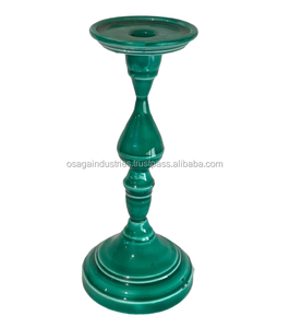 โลหะที่ดีที่สุดขายLEAF DESIGNเทียนโลหะชุด3ออกแบบใหม่เทียนคุณภาพสูงเทียนเสา - Product Image 6
