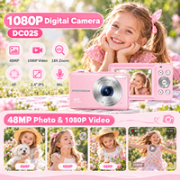 Appareil photo numérique miniature 4K portable DC02S avec capteur CMOS, caméra de vlogging pour enfants, étudiants et débutants