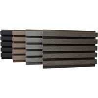 Panneau mural en PVC, design grille, pour revêtement extérieur, imperméable, ignifuge, alternative au bois, fourni directement par l'usine