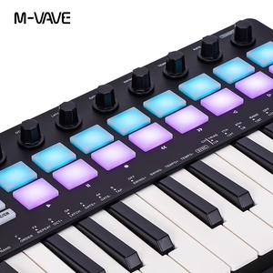<span class=keywords><strong>M</strong></span>-VAVE SMK-25 II Kontroler MIDI Mini Elektronik Portabel untuk Bluetooth, Pad Beat Komposisi Musik - Product Image 4