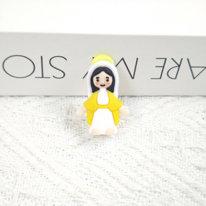 Jincan 2026 Nuevas Mini Figuras Decorativas Religiosas de Marí<span class=keywords><strong>a</strong></span> y Jesús para Pascua, JC-1203, PVC, Goma Suave, Impresión Digital, Regalo - Product Image 6