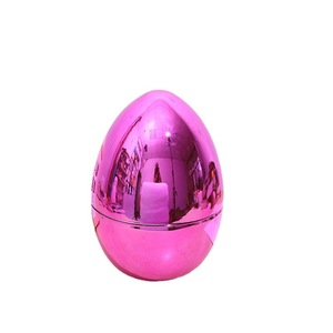 Œufs <span class=keywords><strong>de</strong></span> Pâques en plastique électroplaqué personnalisés, œufs <span class=keywords><strong>de</strong></span> Pâques métalliques remplissables pour la chasse aux œufs, remplisseurs <span class=keywords><strong>de</strong></span> paniers, jeux <span class=keywords><strong>de</strong></span> fête, OEM ODM - Product Image 4