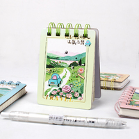 Bloc de Notas con Espiral, Diseño de Paisaje Natural, Tapa Blanda, Papel Rayado, Venta al Por Mayor, Personalizable para Material Escolar y de Oficina
