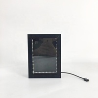 Boîte à Ombre Personnalisée Taille et Profondeur 5x7 Pouces Étui de Présentation Simple Noir avec Éclairage LED Cadre de Boîte à Ombre Noir