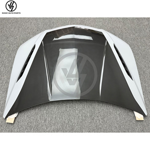 Performante Style New Black Glossy Twill Weave Carbon Fiber Car <b>Bonnet</b> for URUS 1:1 Fitment Engine Cover Auto - Product Image 3