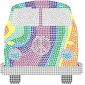 모조 다이아몬드 이동 템플렛 다채로운 돌은 티셔츠와 후드를 위한 차를 옮깁니다