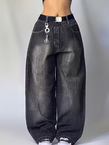 Jeans para Mujer, Estilos Variados, Venta al Por Mayor, Suministro a Granel, Corte Recto, Ajustado, Pierna Ancha, Paquete Mixto, Modelo Aleatorio 2026.4 CN/GUA - Product Image 5
