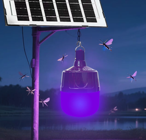 Lampe piège à insectes LED portable à batterie à durcissement <span class=keywords><strong>UV</strong></span>, culot E27, éclairage extérieur <span class=keywords><strong>pour</strong></span> plantations et fermes d'élevage - Product Image 4