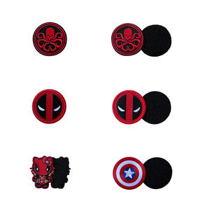 Hook and Loop Captain America Embroidery Patch Custom Super Hero Patch for Backpack Bags <strong>Jackets</strong> Clothes DIY Craft Decoration - Product Image 1