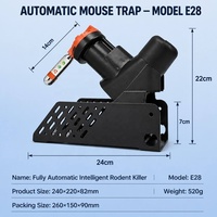 Pièges à rats robustes en gros, réutilisables, à mâchoires en plastique, pour souris et rats de taille moyenne, piège intelligent anti-parasites, piège CO2 tueur