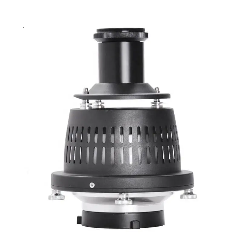 Optical Snoot Spotlight Concentrator für Studio Flash LED Light 50mm Lens Built-in Geometry Graphics Adjustment