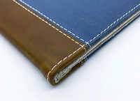 Livraison rapide, menu en cuir personnalisé avec logo, menu en tissu A4, couverture de menu, restaurant