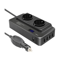 Onduleur de voiture multifonctionnel 200W 12v à 220v convertisseur de puissance prise universelle