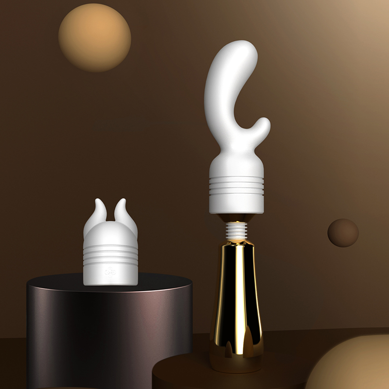 Vibromasseur Blanc-Or