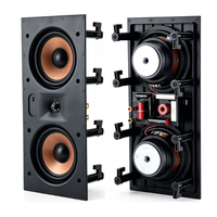 Sistema de Sonido Integrado Doble de 6 Pulgadas, Altavoz de Pared para Cine en Casa, Empotrado en Pared