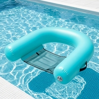 Fauteuil flottant gonflable pour piscine, hamac aquatique, chaise longue pour adultes, flotteur de piscine en PVC, chaise longue pour lac, plage, fête aquatique d'été