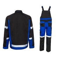 Combinaisons de travail réfléchissantes durables pour hommes, vêtements de travail, veste, salopette, pantalon de travail avec plusieurs poches, pour le jardinage et l'agriculture