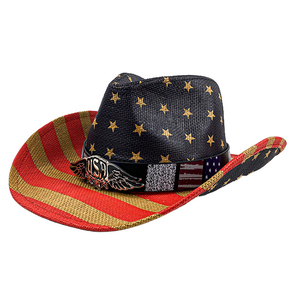 <span class=keywords><strong>Chapeau</strong></span> <span class=keywords><strong>de</strong></span> cowboy en <span class=keywords><strong>paille</strong></span> tressée en gros avec bande décorative pour fête <span class=keywords><strong>de</strong></span> carnaval - Product Image 5
