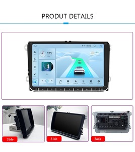מערכת וידאו לרכב אנדרואיד 9 אינץ' עבור פולקסווגן גולף, פולו, ביטל, אמרוק, טוראן, פולו פאסאט, ג'טה, אמרוק עם ניווט GPS, 256GB/128GB - Product Image 6