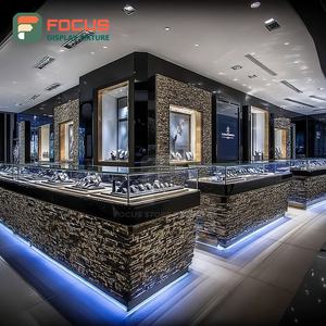 Fabricant d'étuis de présentation de bijoux de luxe sur mesure, finition laminée, armoire à bijoux pour magasin de marque - Product Image 4