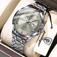 Montre de luxe pour homme POEDAGAR, montre classique à la mode pour homme, bracelet original étanche, montre-bracelet avec calendrier lumineux, cadeau 978