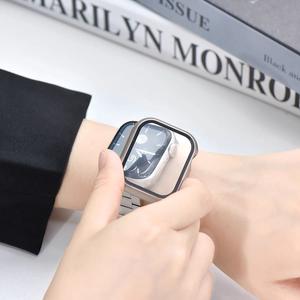 Cubierta de cristal de moda para <span class=keywords><strong>Apple</strong></span> <span class=keywords><strong>Watch</strong></span> Case 45mm 46mm 44mm 40mm 42mm Protector de pantalla de parachoques para IWatch Serie 10 9 8 7 6 Accesorios - Product Image 4