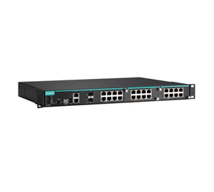 Switch industriel géré MOXA IKS-6726A série 24 ports Fast Ethernet 2G SFP, double alimentation isolée, pour montage en rack, automatisation - Product Image 1