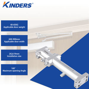Le feu réglable a évalué le ferme-porte en aluminium pour les portes en verre d'hôpital commercial 45-65KG 600-900mm - Product Image 2