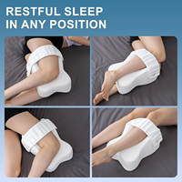 Coussin orthopédique en mousse à mémoire de forme en U pour genoux, confort de sommeil, coussin de genouillère pour hôtel, positionnement des jambes, soutien lombaire