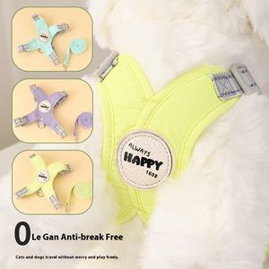 Mode Polyester Kattenhondenuitlaatlijn Kleine Hondenbenodigdheden Hondenriem Harnas Set 2 Delige Set - Product Image 1