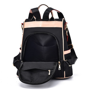 Women's Large-Capacity Fashion Leather <b>Backpack</b> <b>College</b> Style Waterproof PU with Zipper Closure Anti-Theft Feature for Travel - Product Image 4