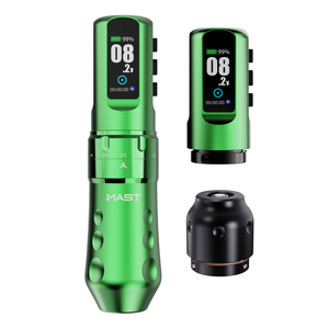 <span class=keywords><strong>Machine</strong></span> à tatouer sans fil <span class=keywords><strong>Mast</strong></span> Flip 4 <span class=keywords><strong>Pro</strong></span> avec double batterie, course réglable de 2,5 à 4,5 mm, stylo à tatouer - Product Image 1