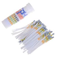 Gemc Gamme complète 1-14 Indicateur universel de PH de l'eau Bandelettes de test Litmus Kit de test de pH