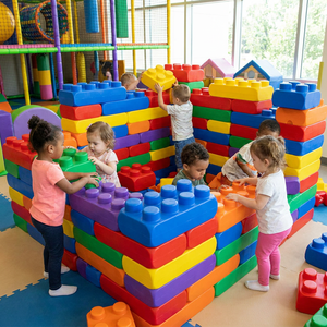 Blocs de Construction géantes en plastique pour enfants, 1000 pièces, blocs géantes, multi-couleurs, jeu éducatif, Center de jeu - Product Image 4