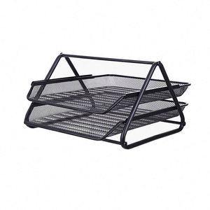 Porte-documents de bureau en acier à 2 niveaux - Product Image 3