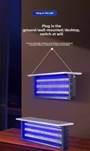 Nouvelle lampe solaire anti-moustiques, piège lumineux pour une utilisation en extérieur dans la cour et le jardin, grande surface, piège à insectes volants - Product Image 6