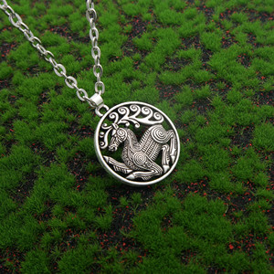 Collana con Ciondolo Totem Cavallo Retrò, Pendente Griffone Mitologico Greco, Gioielli Statement in Acciaio Inossidabile per Uomo - Product Image 6