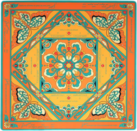 Tapis de mahjong américain orange le plus vendu, personnalisable en autres tailles, livraison immédiate sur commande