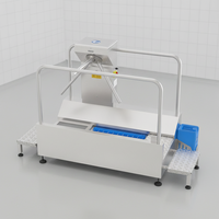 Machine de nettoyage de semelles de chaussures en acier inoxydable avec système de brosse automatique pour l'hygiène des salles blanches et de l'industrie alimentaire