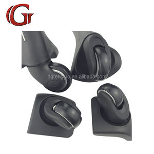 プロ仕様の取り外し可能な高さ調節可能なスーツケースホイール、ユニバーサルラゲッジトロリー、バッグやスーツケースに適合するダブルホイール - Product Image 6