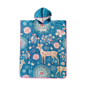 Toalla con capucha <span class=keywords><strong>de</strong></span> personaje <span class=keywords><strong>de</strong></span> dibujos animados para Niños y Niñas, poncho con capucha para playa, bata cambiante <span class=keywords><strong>de</strong></span> verano - Product Image 5