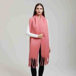 Chal de Pashmina de Invierno para Mujer, Marca Personalizada, Grueso, Extragrande, con Logotipo de Conejo, Bufanda de Cachemira Sólida con Patrón de Argyle - Product Image 4